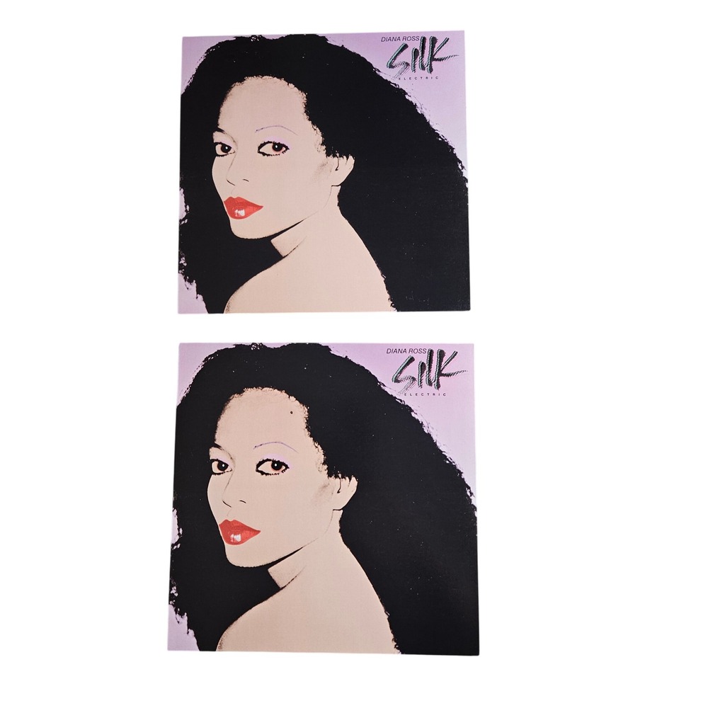 Diana Ross Silk Electric Vintage 1982 Promo Flat Album Posters 12x12 RCA Records